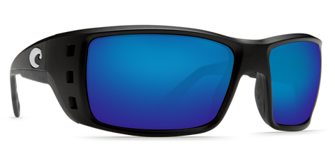 Costa Del Mar Permit Sunglasses - Matte Black/Blue Mirror 580G
