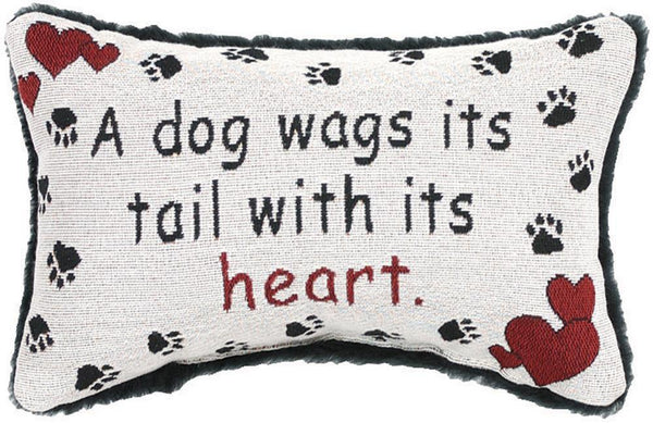 MWW A Dog Wags His Tail Pillow