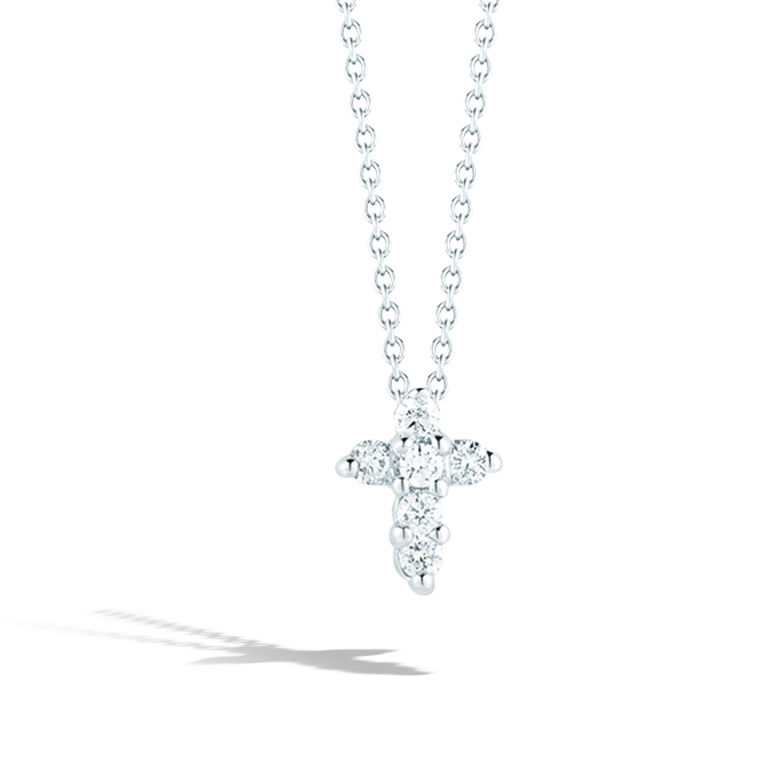 Roberto coin 2025 diamond cross necklace