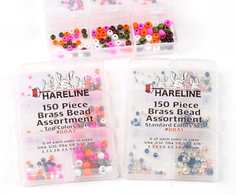 Hareline Brass Bead Assortment 150pc