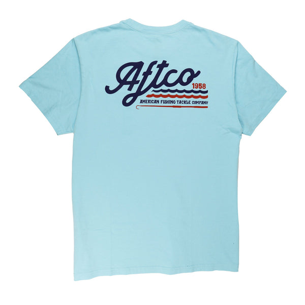 AFTCO Men's Sonic Tee/ Light Blue