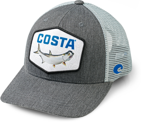 Costa Del Mar Topo Tarpon Patch Trucker Hat/Gray