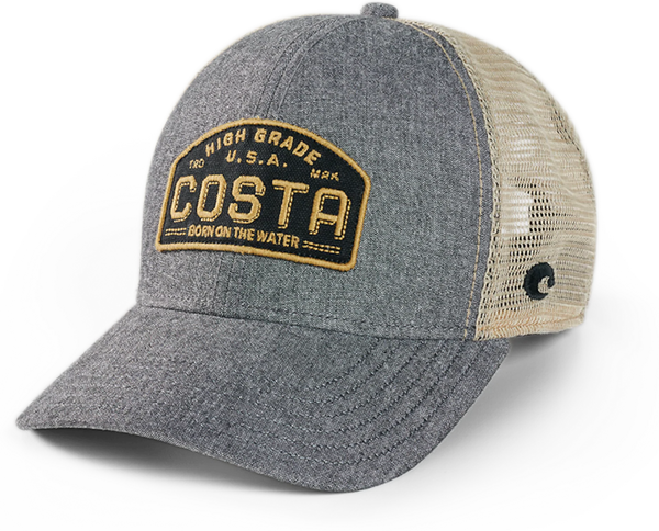 Costa Del Mar High Grade Trucker Hat - Gray