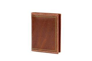 Martin Dingman Bill Water Buffalo Leather ID Wallet / Burnt Cedar