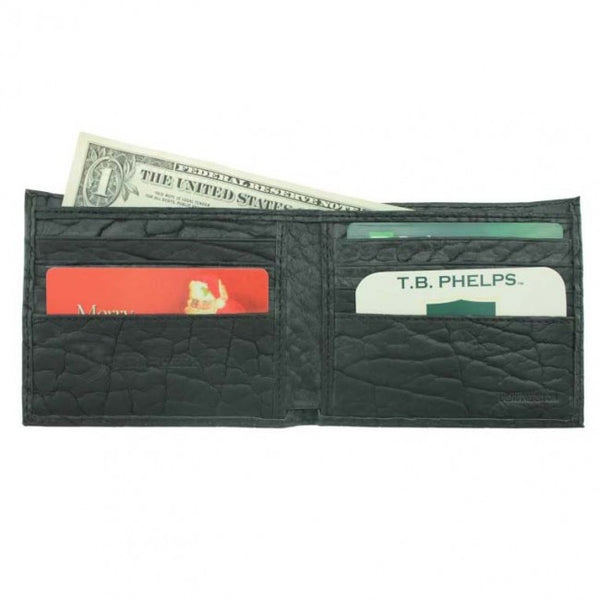 T.B. Phelps Bozeman Bison Billfold/Black Tumbled
