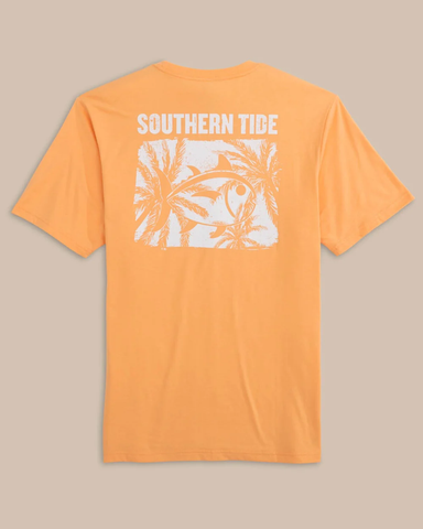 Southern Tide Men's Palm and Breezy Tee / Salmon Bluff Orange