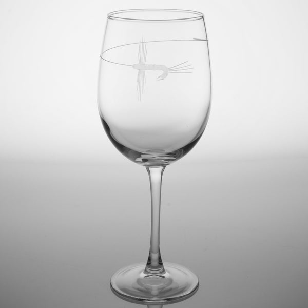 Rolf Glass Fly Fishing Large AP Wine Glass Set of 4