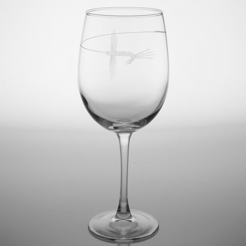 Rolf Glass Fly Fishing Large AP Wine Glass Set of 4