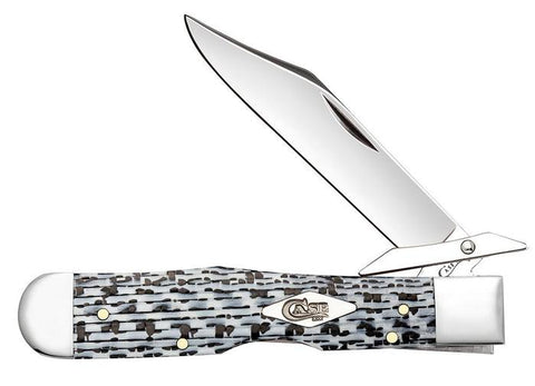 Case Black and White Carbon Fiber Weave Cheetah