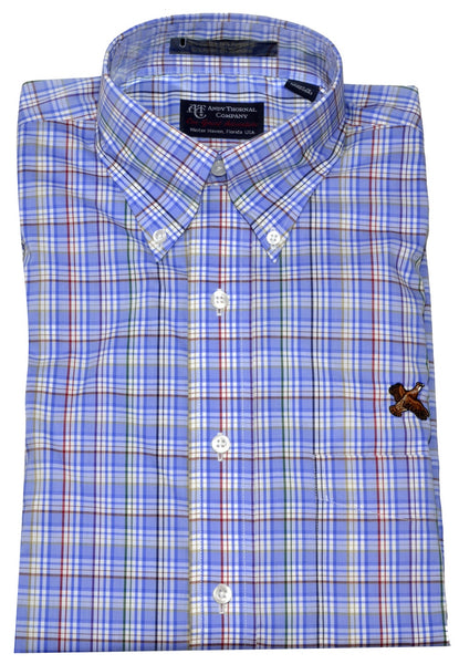 Andy Thornal Men's LS Woven Sport Shirt/Royal #213649-45
