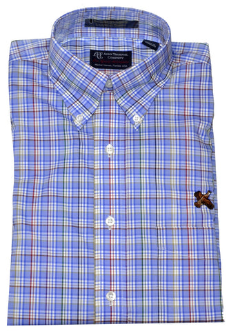 Andy Thornal Men's LS Woven Sport Shirt/Royal #213649-45