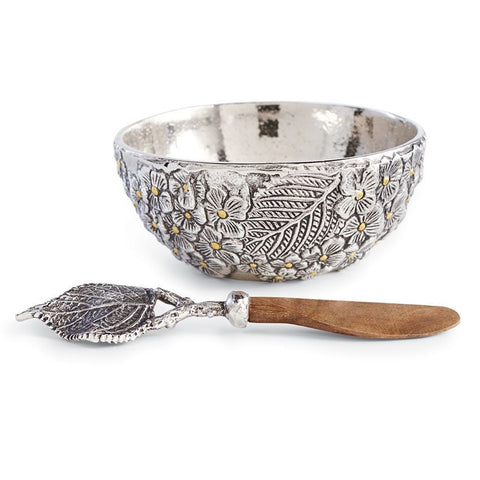 Mudpie Hydrangea Metal Dip Cup Set