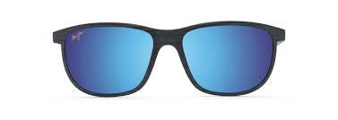 Maui Jim Sunglasses Dragon Teeth - Dk Navy Stripe/Blue Hawaii