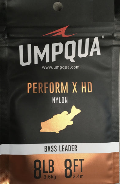 Umpqua Perform X HD Bass Bug Leader 8lb 8ft