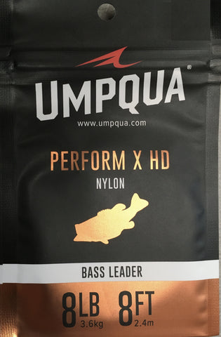 Umpqua Perform X HD Bass Bug Leader 8lb 8ft