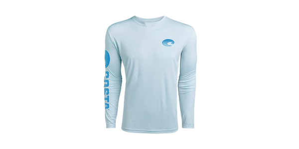 Costa Del Mar Men's Technical Crew LS Shirt/Arctic