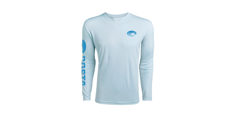 Costa Del Mar Men's Technical Crew LS Shirt/Arctic