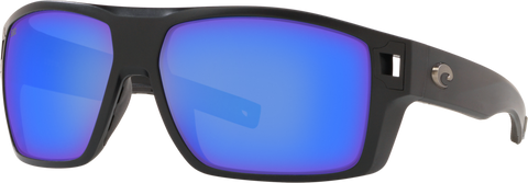Costa Del Mar Diego Sunglasses - Matte Black/Blue 580P
