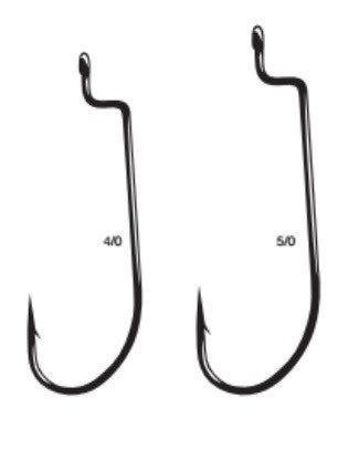 Gamakatsu Worm Hook Offset Black