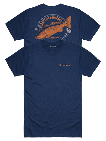 Simms Men's Red ForecastT-Shirt/Navy Heather