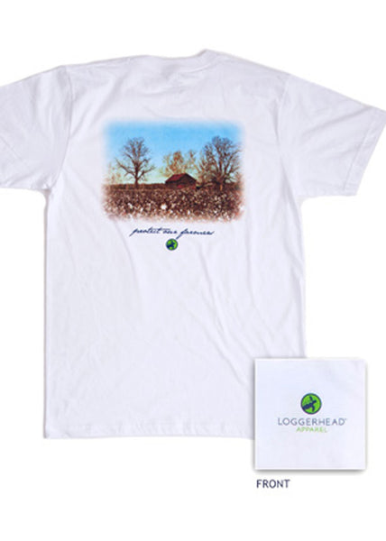 Loggerhead Mens S/S Mission Farmers Tee/White