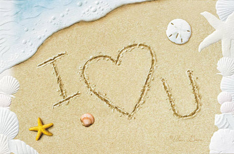 Pumpernickel Press Greeting Card - I Love U