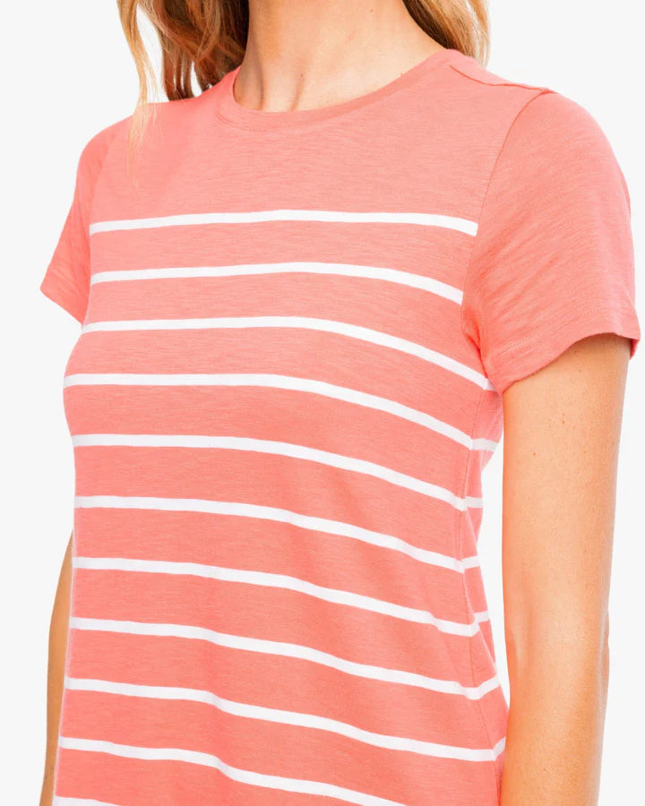 orange dress short Orange Game Day Short Sleeve Tiered Dress main image 1