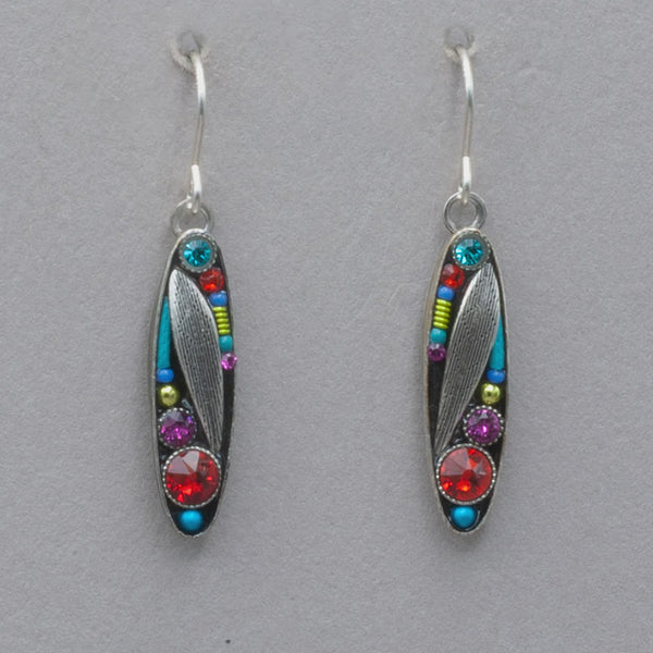 Firefly Botanical Oval MultiColor Earrings