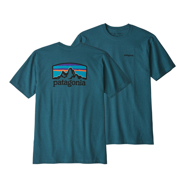 Patagonia Men's Fitz Roy Horizons Responsibili-Tee/Tasmanian Teal
