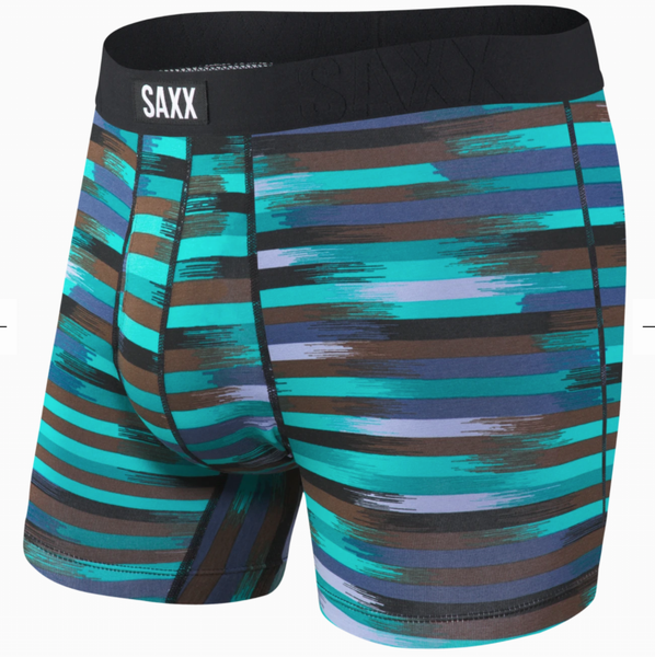 Saxx Men's Undercover Boxer Brief- Black Reflective Stripes