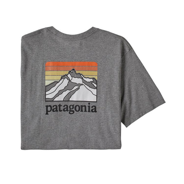 Patagonia Men's Line Logo Ridge Pocket Responsibili-Tee/Gravel Heather