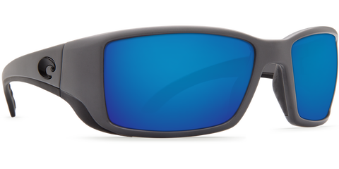 Costa Del Mar Blackfin Sunglasses - Matte Gray/Blue Mirror 580G