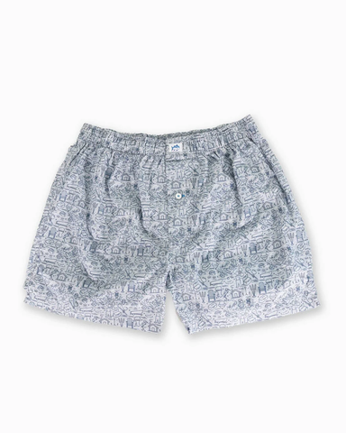 Southern Tide Men's Livin' Lodge Boxers / Platinum Grey