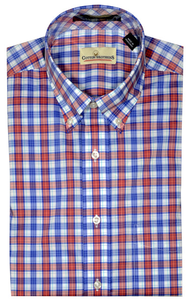 Cotton Brothers Men's LS Performance Sport Shirt/Coral #808724P-70