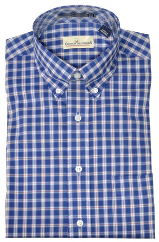 Cotton Brothers Men's LS BD Woven Sport Shirt/Navy #808644-41