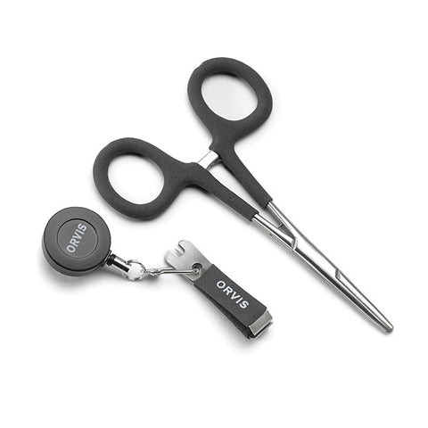 Orvis Comfy Grip Kit - Nipper Zinger Forcep Combo Storm Grey