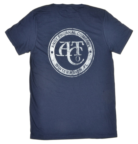Andy Thornal Company Logo SS T-Shirt/Navy