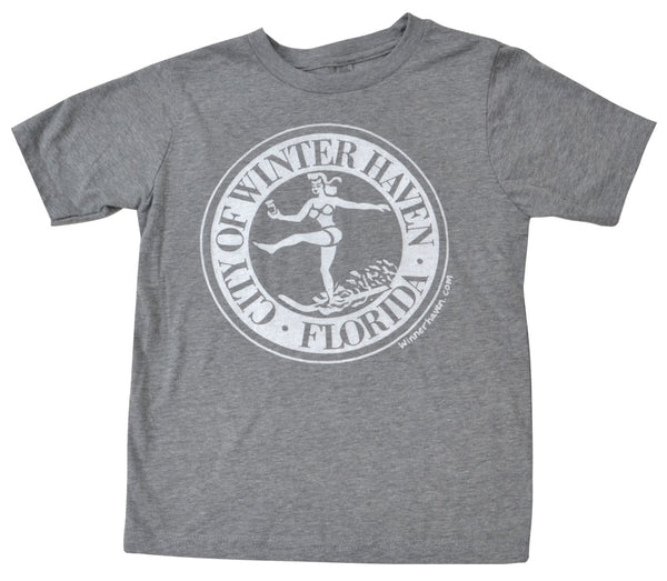 Winter Haven Youth T-Shirt - Grey/White