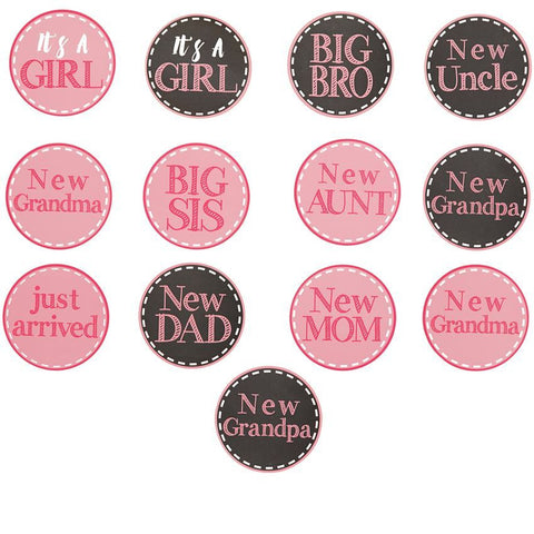 Mudpie New Girl Arrival Stickers