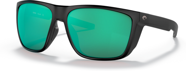 Costa Del Mar Ferg XL Sunglasses- Matte Black/ Green Mirror 580G