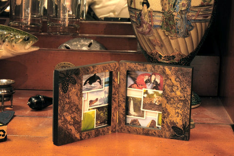 Pinecone Hinged Picture Frame