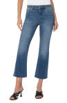 Liverpool Hannah Cropped Flare Cut Hem Jeans / Astoria