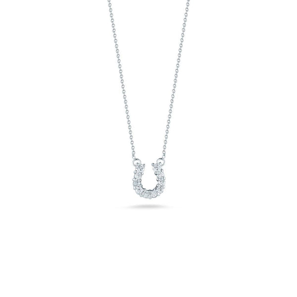 Roberto Coin Diamond Baby Horseshoe Necklace