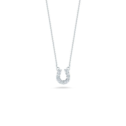 Roberto Coin Diamond Baby Horseshoe Necklace