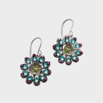 Firefly Botanical Flower Tanzanite Earrings