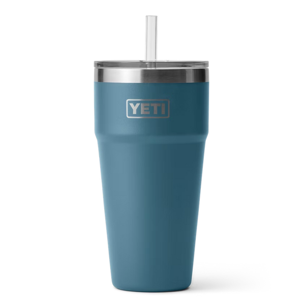 Yeti Rambler 26Oz Straw Cup -Nordic Blue