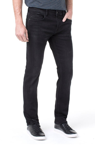 Liverpool Kingston Modern Slim Straight Jean-Bullet Dark Black