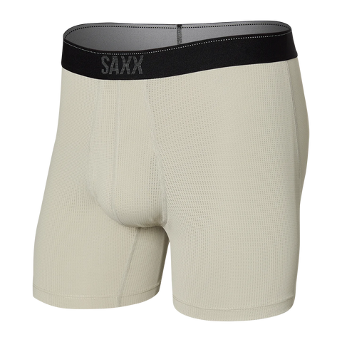 Saxx Men's Quest Boxer Brief Fly- Fossil