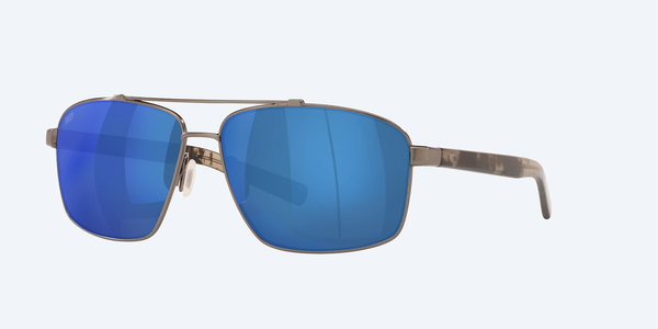 Costa Del Mar Flagler Sunglasses -Brushed Gunmetal/ Blue Mirror 580P