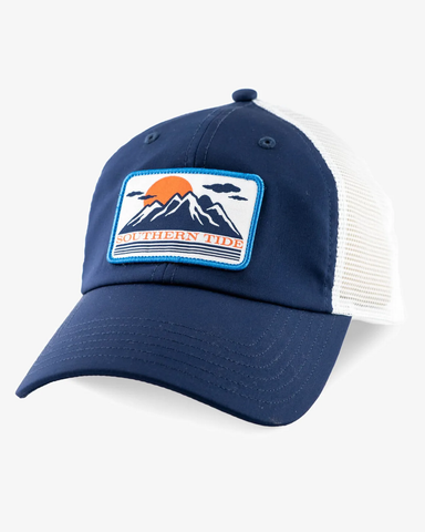 Southern Tide Mountain Top Patch Performance Trucker Hat / Navy